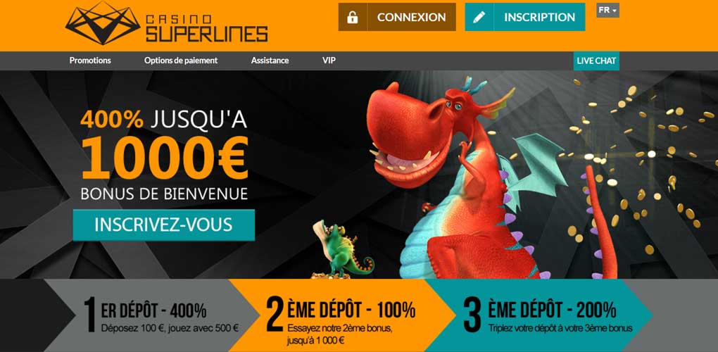 SuperLines Casino : jouez au casino en ligne différemment !